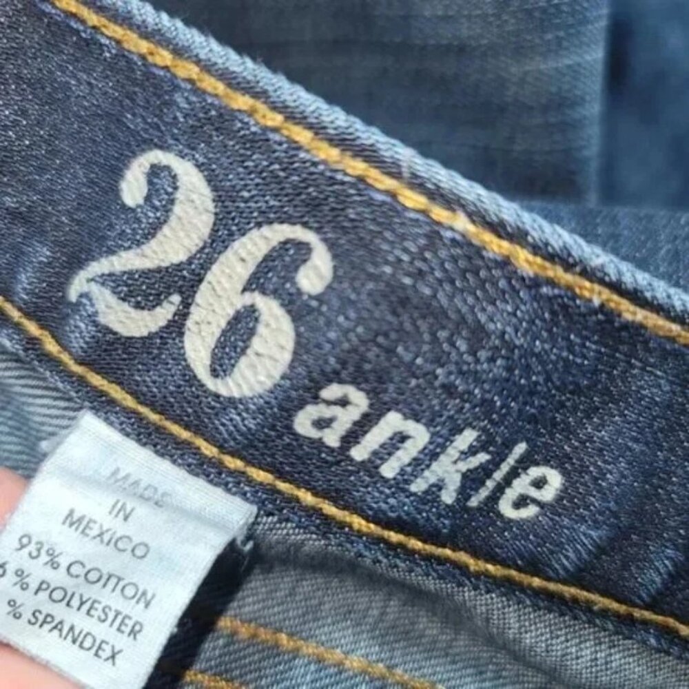 J. Crew Womens Jeans Toothpick Ankle Skinny Dark Wash Stretch - Picture 4 of 7